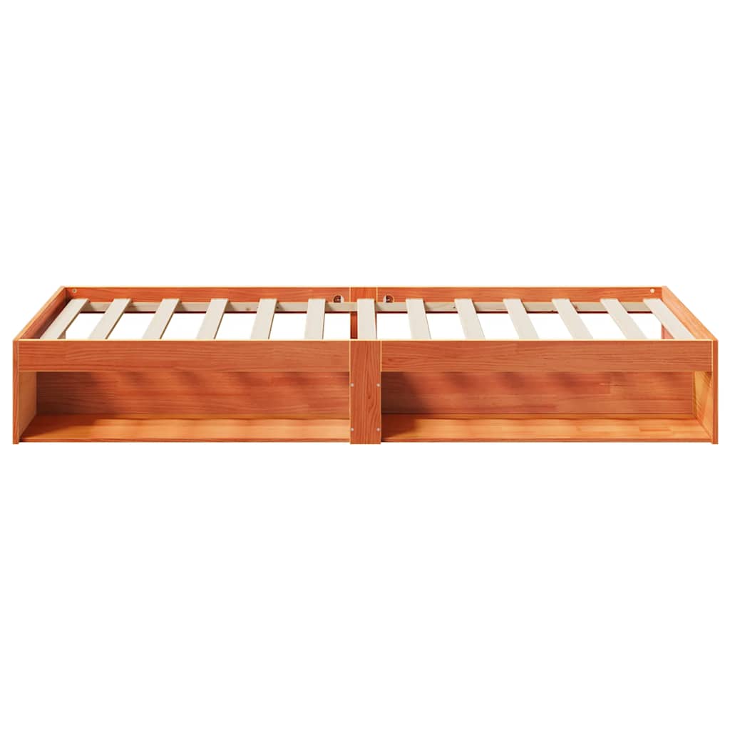 Day Bed without Mattress Wax Brown 90x200 cm Solid Wood Pine